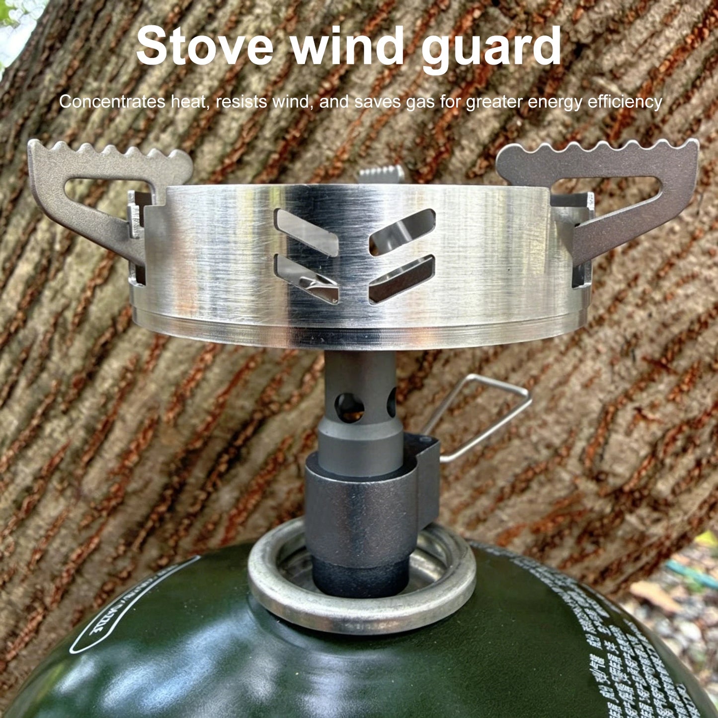 Gas Stove Windshield Ring Fit for BRS-3000T SOTO-310 Stainless Steel Gas Stove Windproof Rings Ultralight (Stoves Not Included) Peaceful Pleasures Health and Wellness