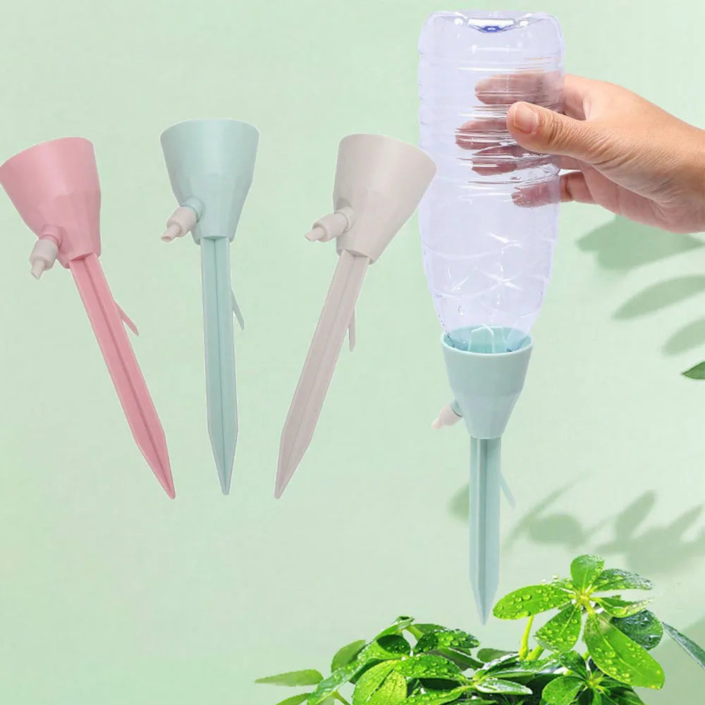 5-Pack Self Watering Drip Stakes with Adjustable Valve