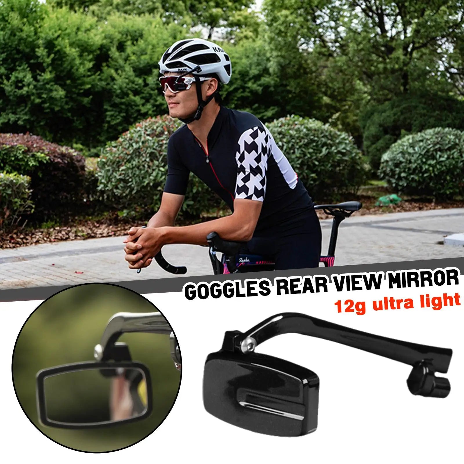 Cycling Goggles Rear View Mirror for Enhanced Safety Peaceful Pleasures Health and Wellness