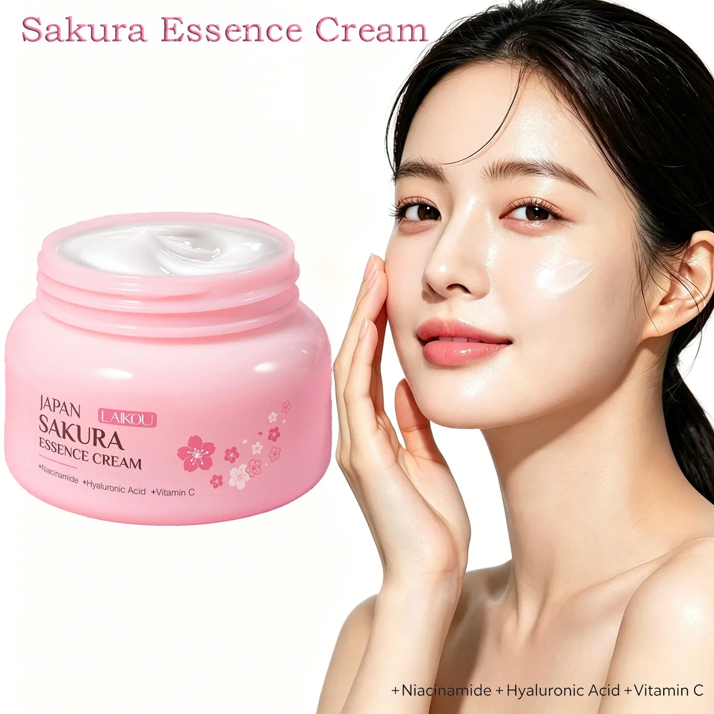 LAIKOU Sakura Face Cream 60g – Hydrating & Nourishing Moisturizer