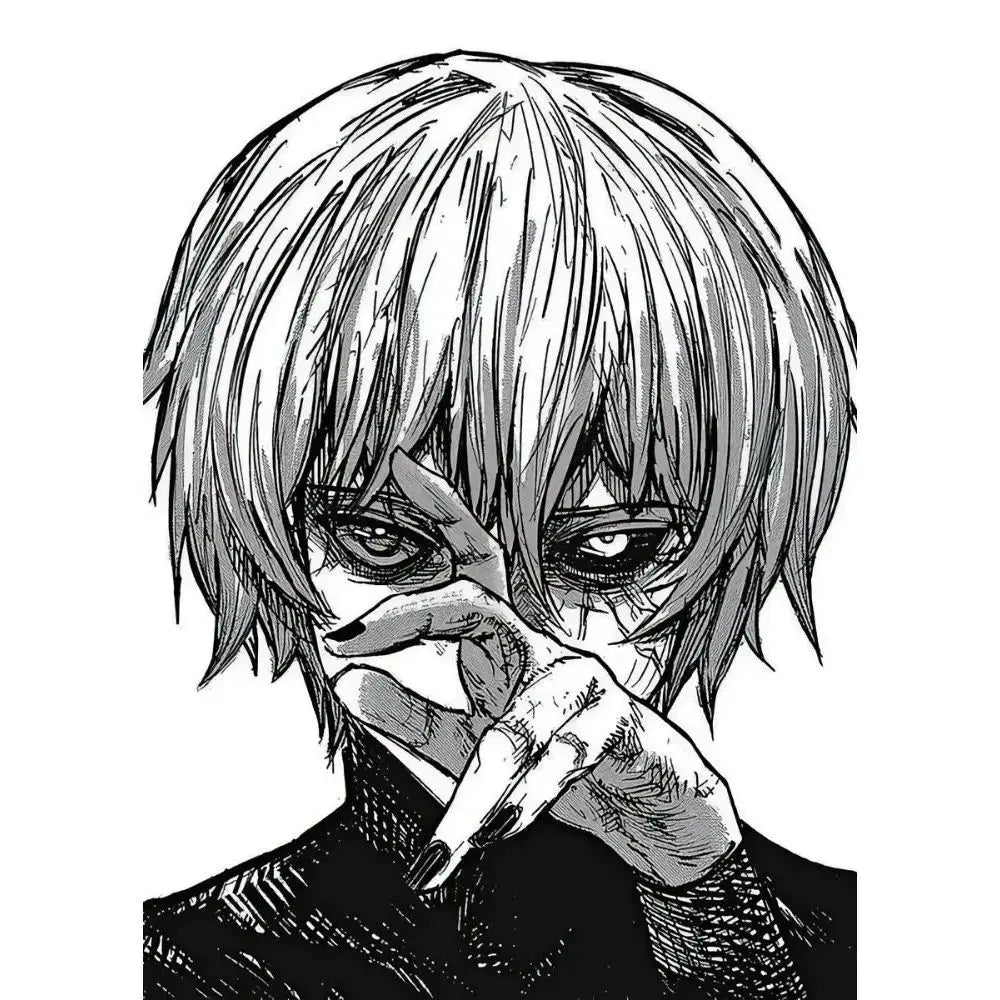 Japanese Anime Tokyo Ghoul Poster Wall Art Canvas Painting Manga Print for Living Room Home Decor Peaceful Pleasures Health and Wellness 1 50x70cm Unframed