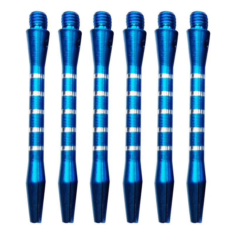 6-Pack Aluminum Dart Shafts 53mm – Metal Dart Rods Set of 6