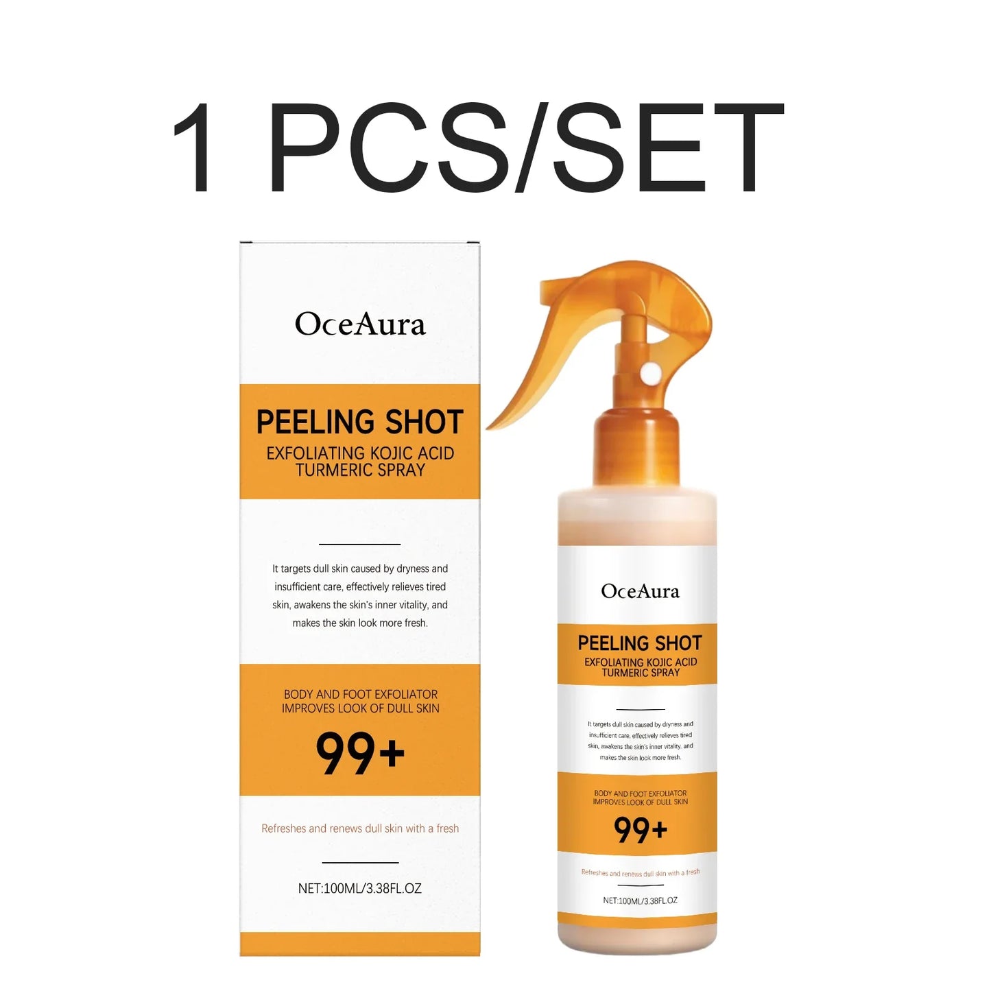 Kojic Acid & Turmeric Brightening Body Spray – All Skin Types
