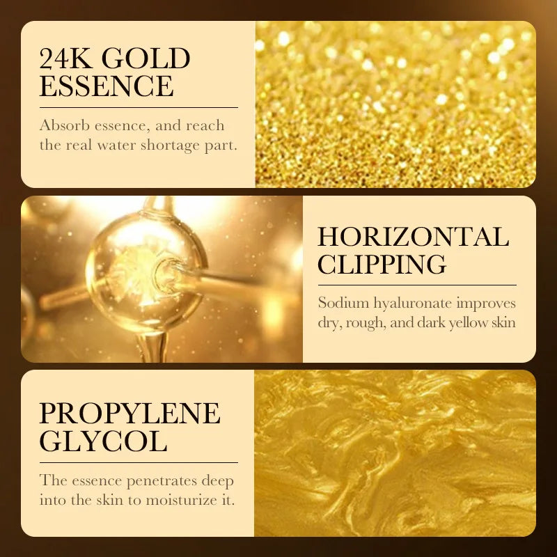 24K Gold Hyaluronic Acid Face Serum – Anti-Aging & Hydrating