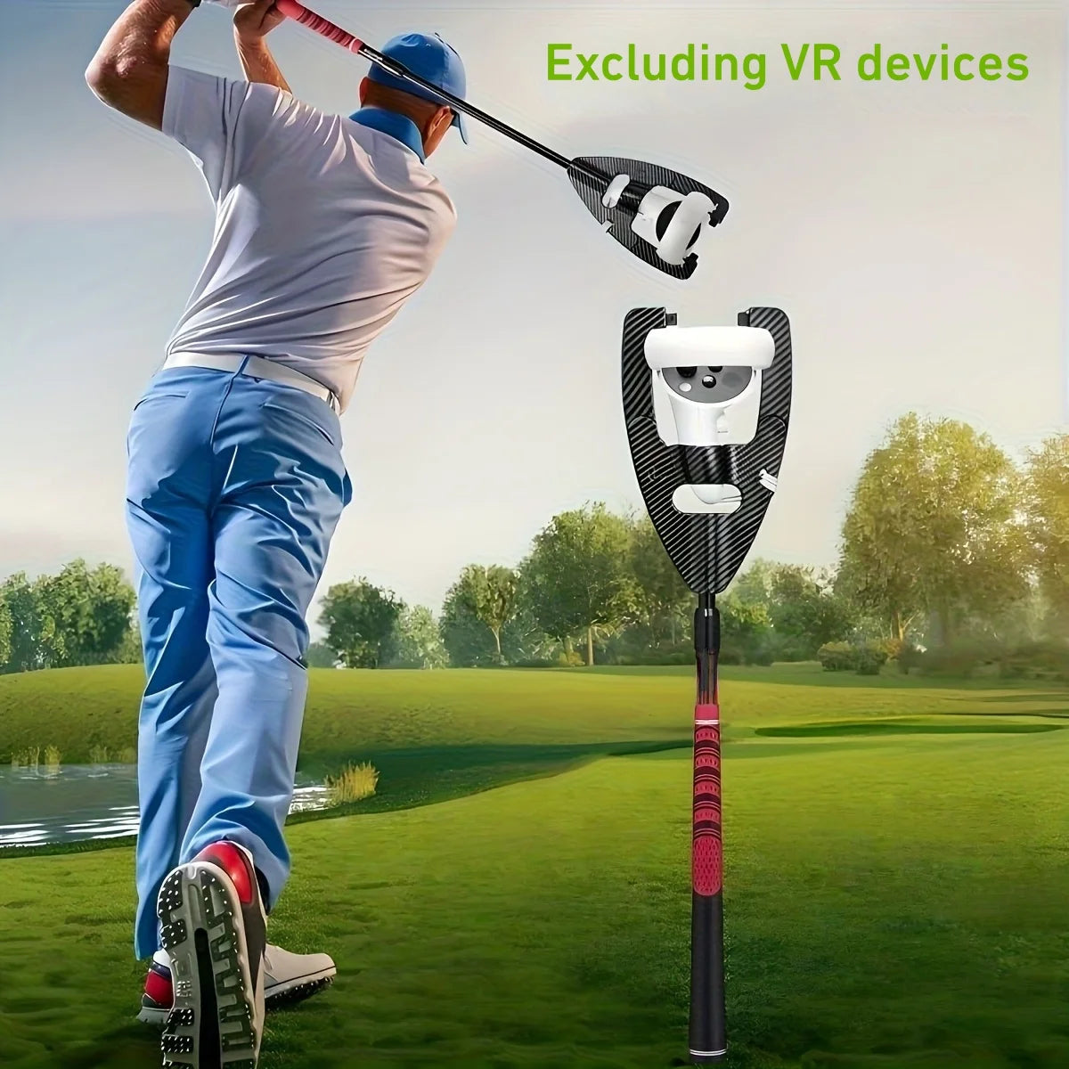 VR Golf Club for Meta Quest 2 – Adjustable, Left & Right Hand