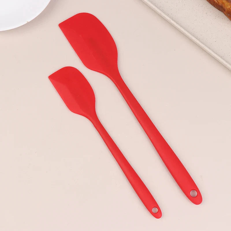 2-Piece Silicone Spatula Set – Baking Scraper & Spreader