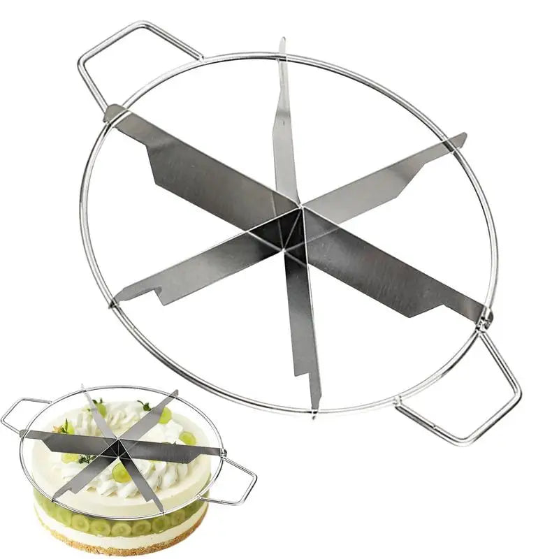 Round Thousand-layer Mousse Cake Pizza Slicer Stainless Steel Cake Cutting Mold Divider Baking Tool Cake For Bakeries & Home use Peaceful Pleasures Health and Wellness