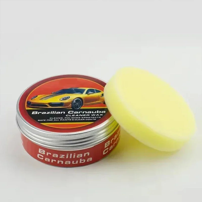 200g Carnauba Paste Car Wax Auto Paint Care Wax Brazilian Polishing Wax Paste High Gloss Shine Super Hydrophobic Coating Glazing Peaceful Pleasures Health and Wellness