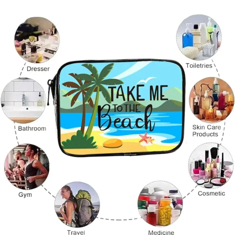 Clear PVC Travel Toiletry & Makeup Bag – Waterproof Organizer