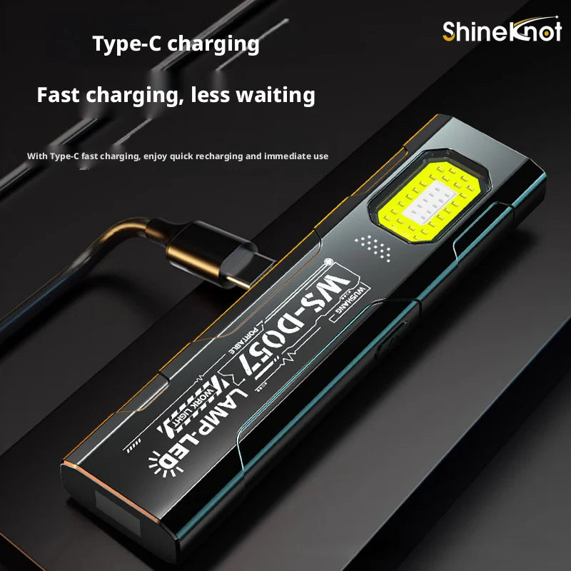 SHINEKNOT Magnetic Rechargeable Flashlight – 160 Lumen Waterproof
