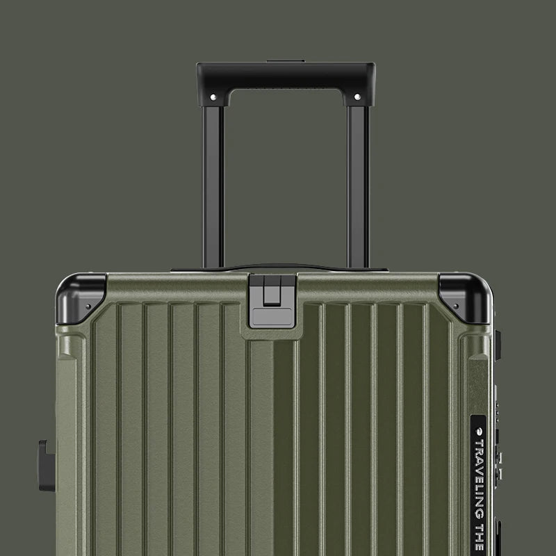 Suitcase Carry On Luggage Holder Hard Shell Rolling Travel Suitcase with Spinner Wheels 20 24 26 28 30 Inch Luggage Peaceful Pleasures Health and Wellness Green Zipper Type 24 inch
