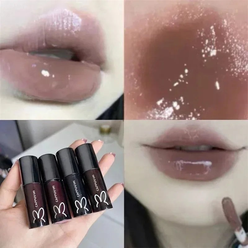 Cappuvini Crystal Mirror Lip Gloss | Hydrating Jelly Lip Glaze