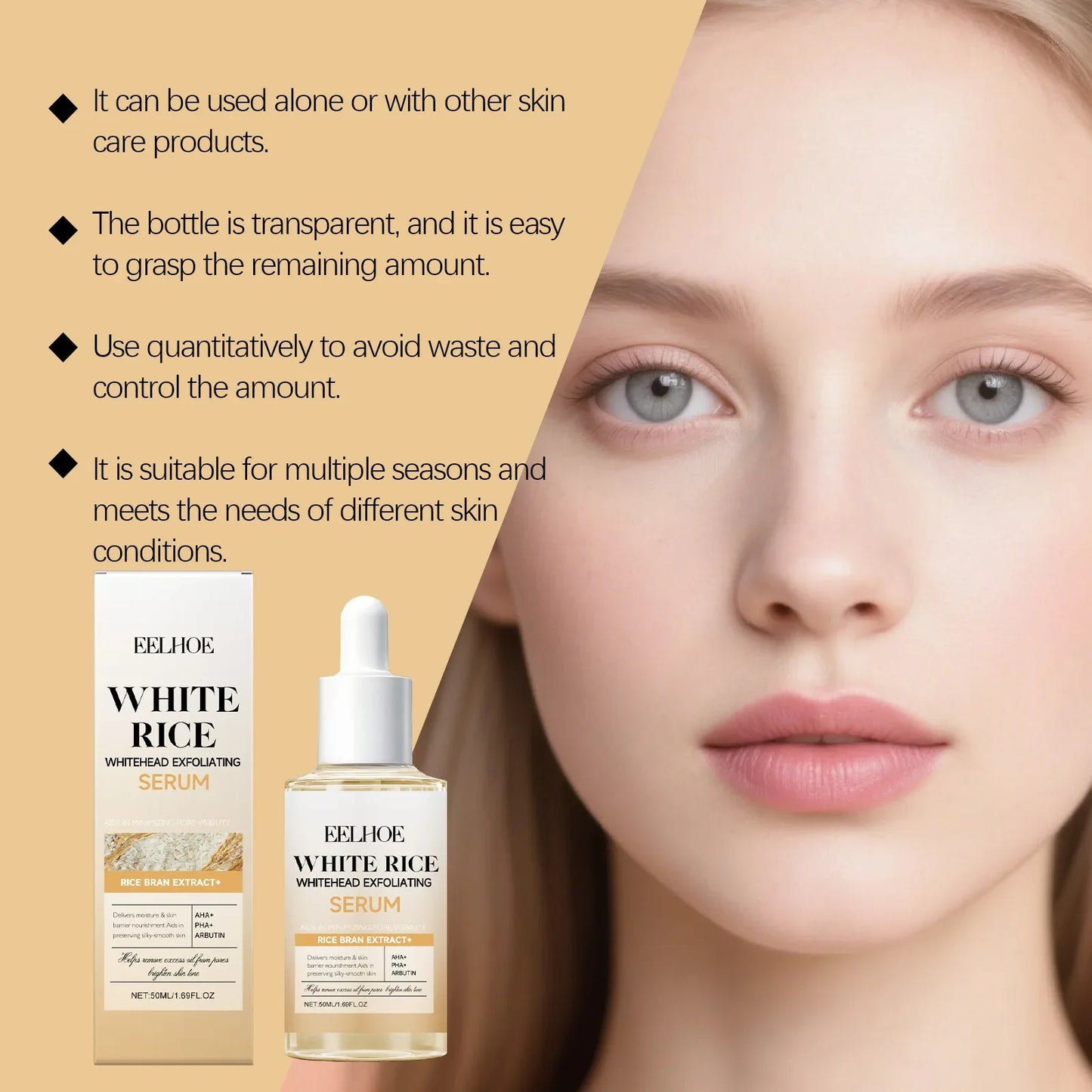 EELHOE Rice Exfoliating Essence – Brighten, Hydrate & Refine Skin