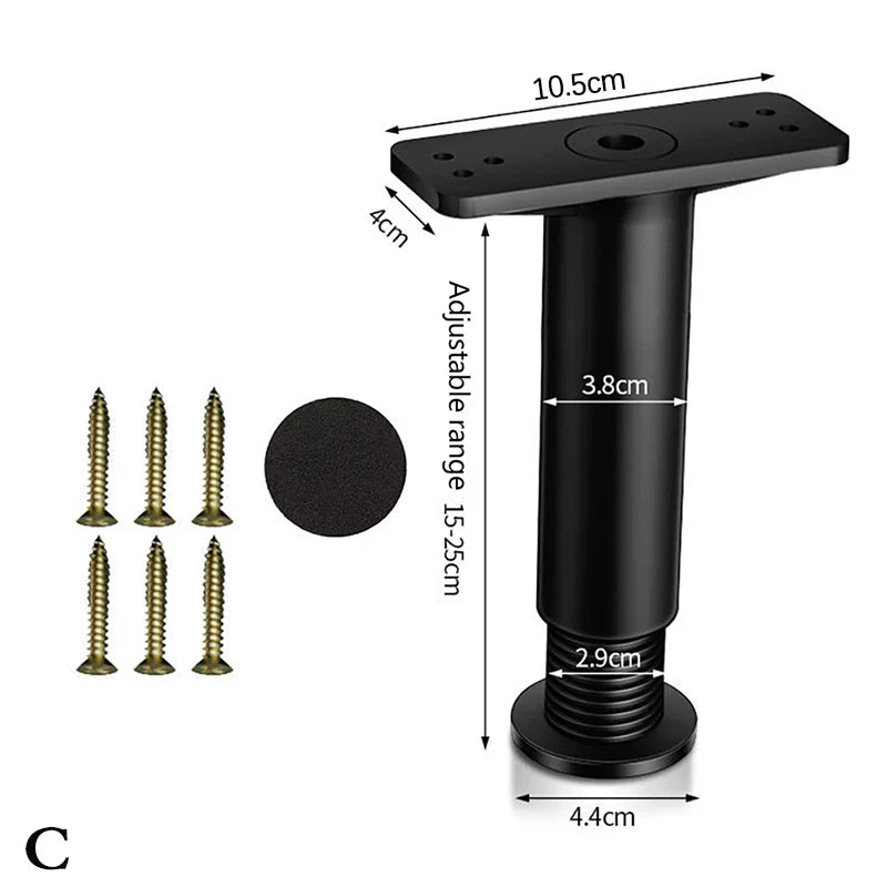Telescopic Adjustable Bed & Sofa Support Leg – Furniture Bracket