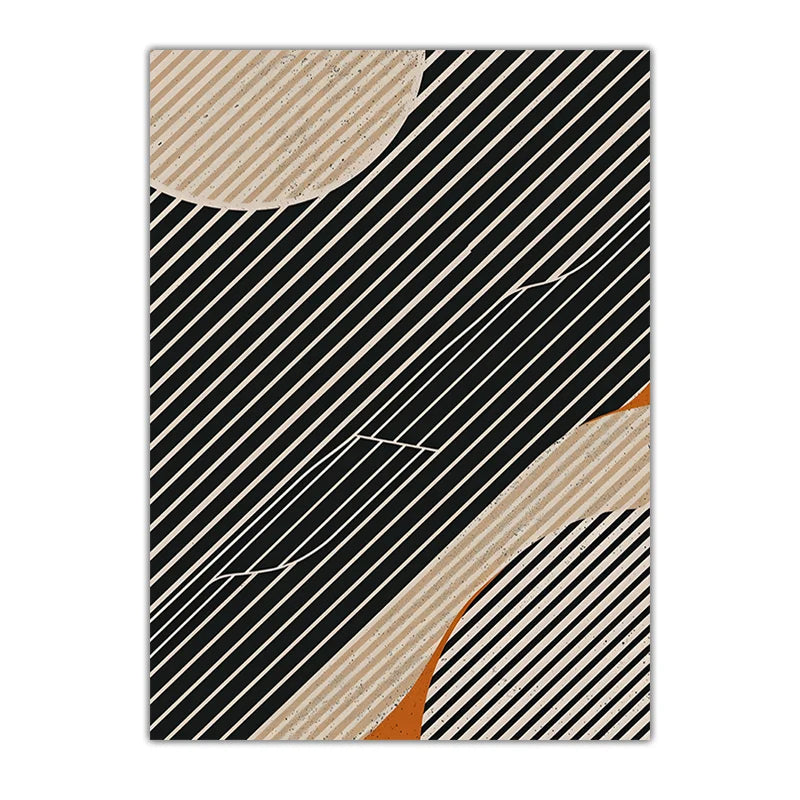 Abstract Wall Art Black and White Geometric Line Canvas Paintin Modern Style Poster Prints for Living Room Wall Decor Peaceful Pleasures Health and Wellness 03 21X30cm No Frame China Mainland