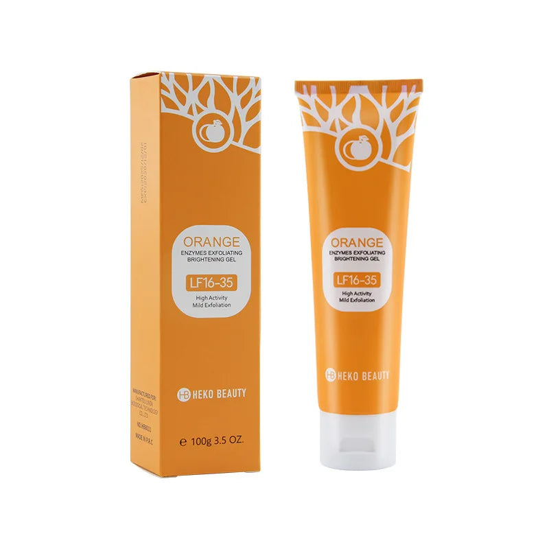 Orange Exfoliating Gel With Vitamin C Gentle Deep Cleaning Longlasting Moisturizing Smooth Skin Unisex Exfoliating Gel 1/2/3pcs Peaceful Pleasures Health and Wellness 1pcs