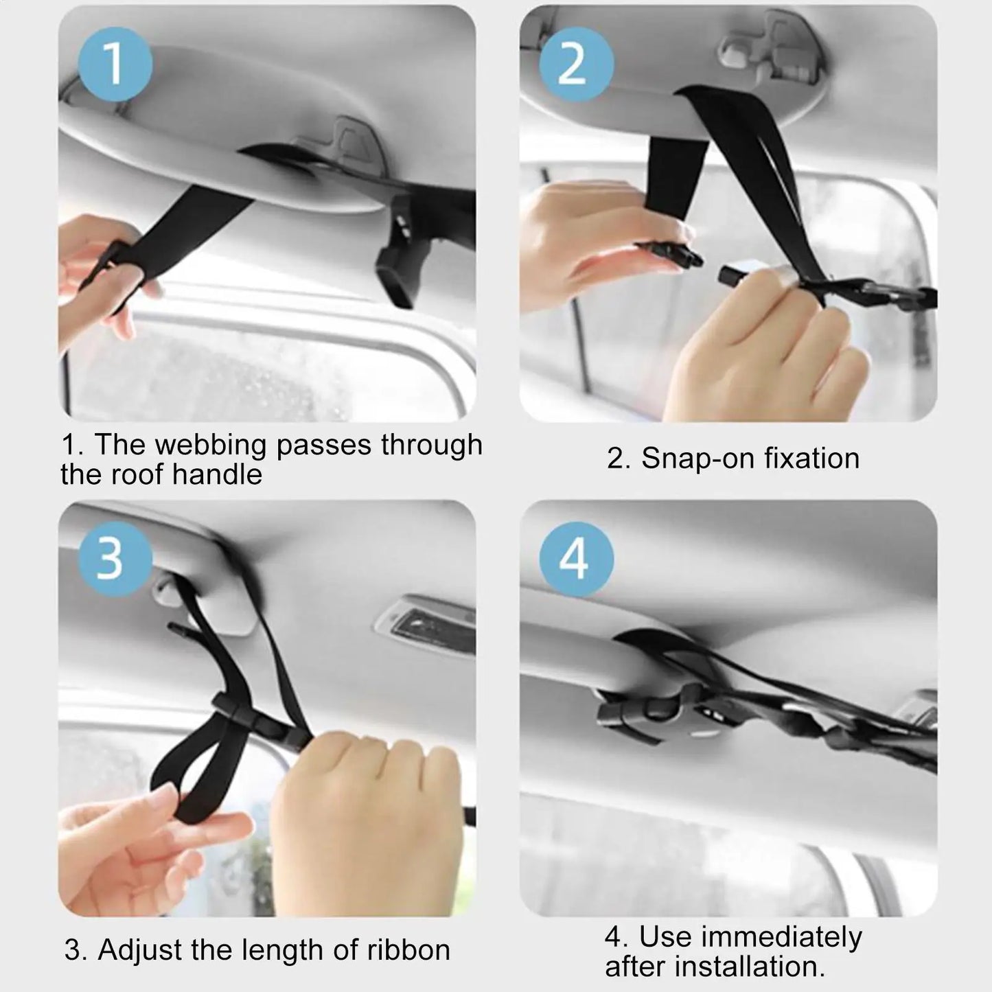 Portable Car Clothesline Hanger | Adjustable Travel Rope