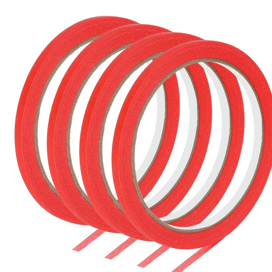 Red Masking Tape 3/6 Pack – Painters Bulk Craft Tape 8mm Masking Tape Oasis Select