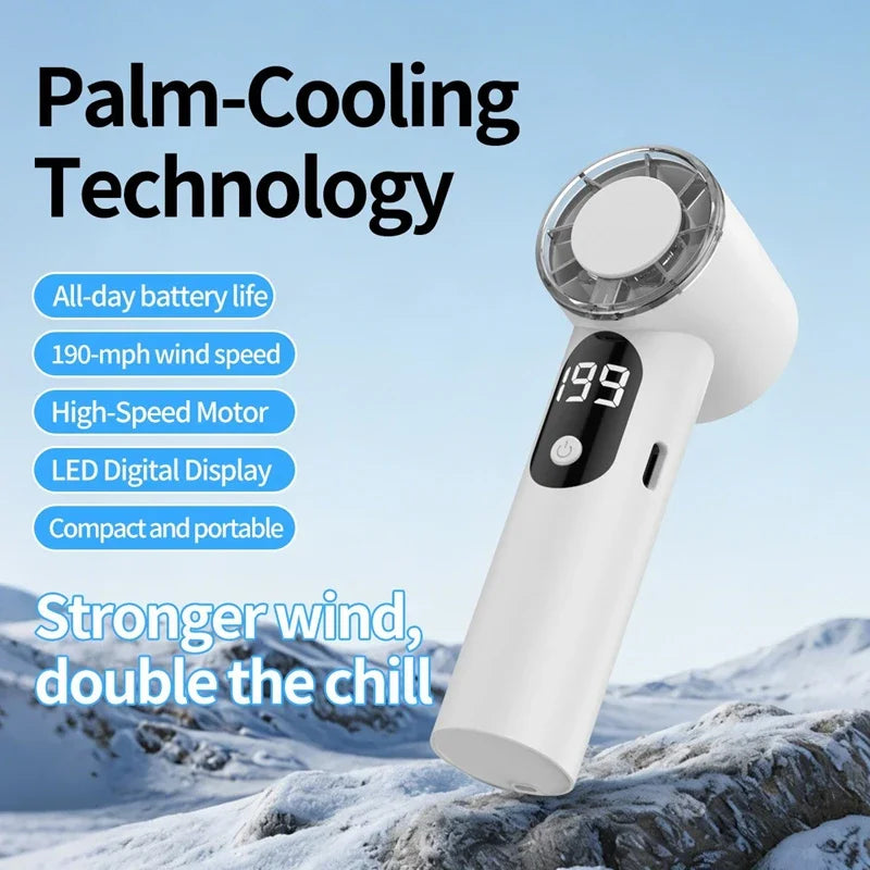 Lenovo Portable Mini Handheld Cooling Fan USB Rechargeable Pocket Desktop High Speed Small Fan for Outdoor Office Travel Peaceful Pleasures Health and Wellness