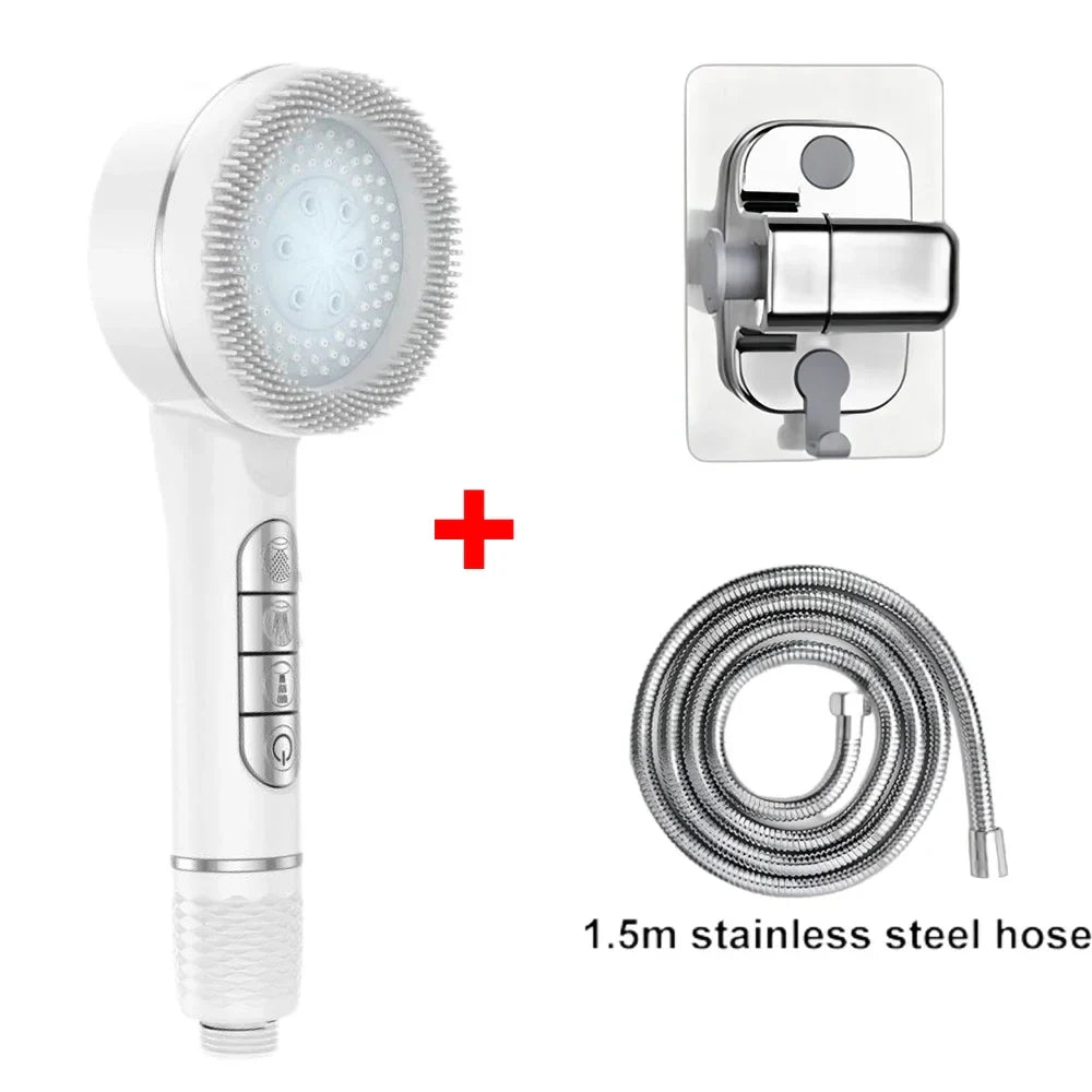 4-Mode High Pressure Self-Cleaning Shower Head with Filter