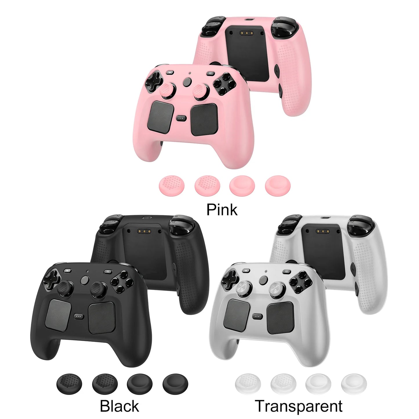Silicone Protective Case for Steam Controller 2 Accessories Protective Cover with Joystick Caps Lightweight Shockproof No Odor Peaceful Pleasures Health and Wellness