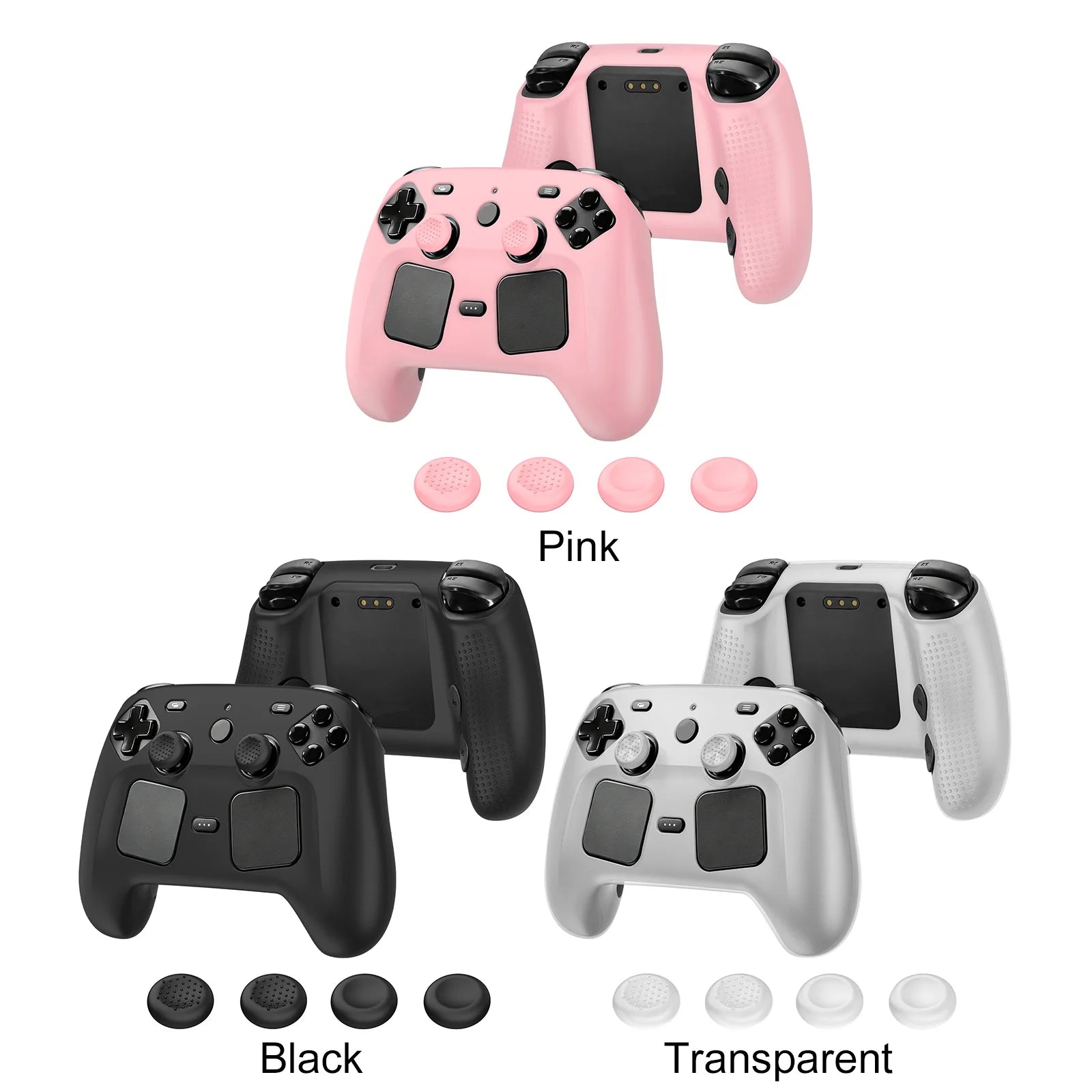 Silicone Protective Case for Steam Controller 2 Accessories Protective Cover with Joystick Caps Lightweight Shockproof No Odor Peaceful Pleasures Health and Wellness