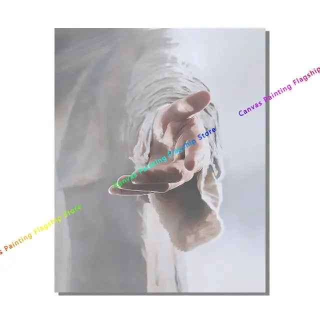 Hand of God Jesus Christian Canvas Wall Art | Unframed Print