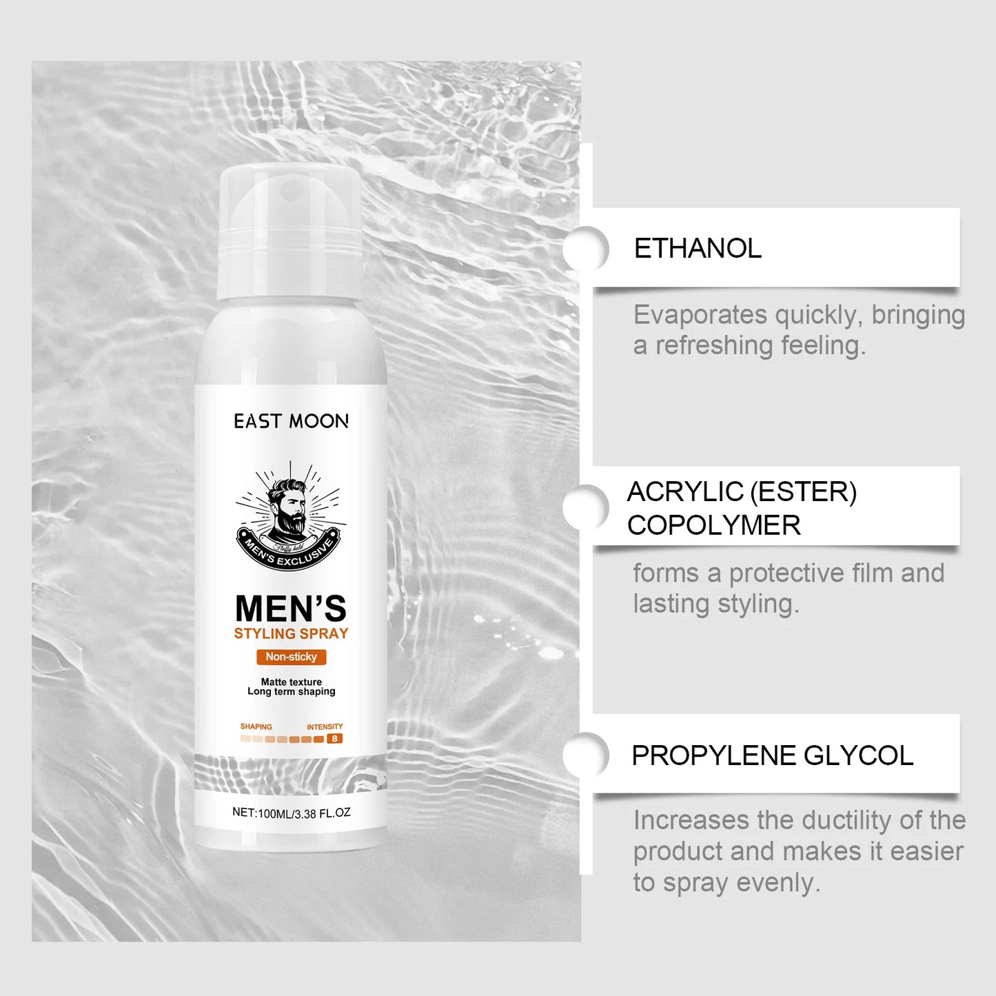 Matte Hair Spray For Men Strong Hold Volumizing Styling Spray Natural Finish Non-Sticky Hair Styling Products For Daily Use Peaceful Pleasures Health and Wellness