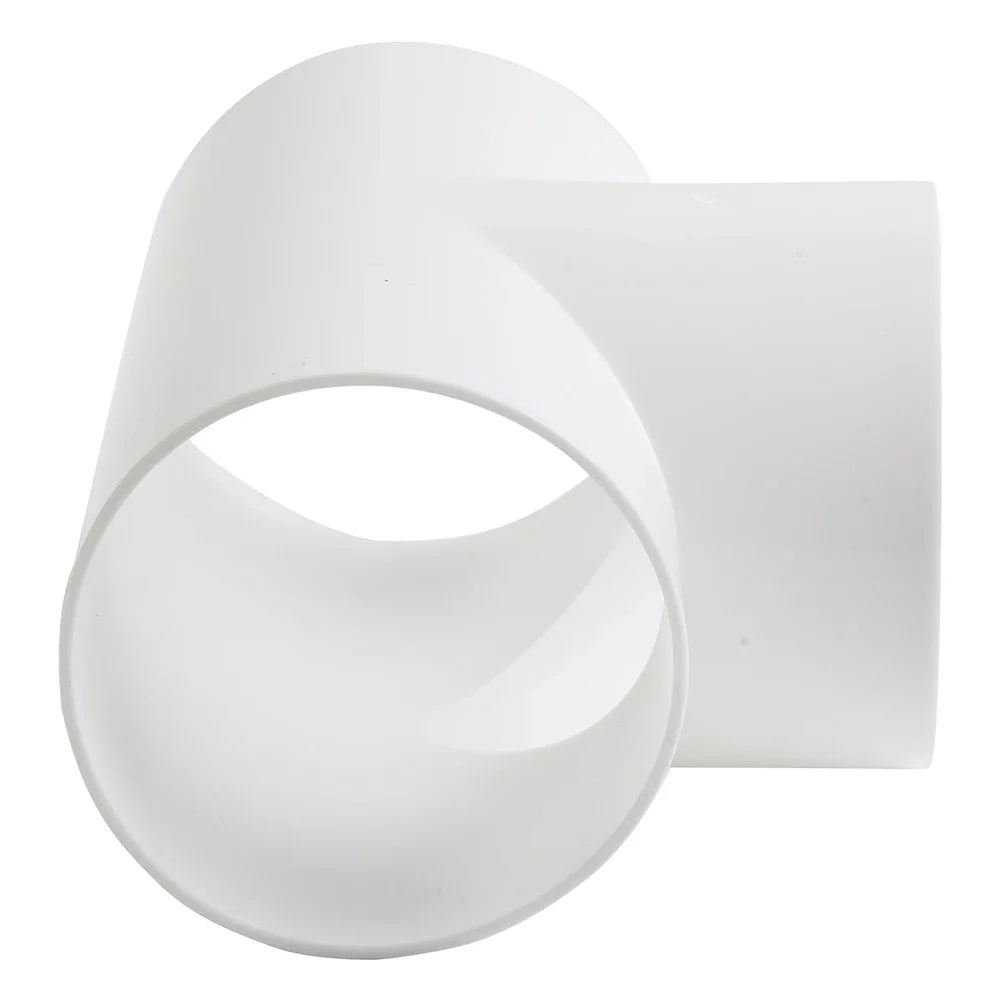 100mm T/Y Duct Connector – 3-Way ABS Ventilation Splitter