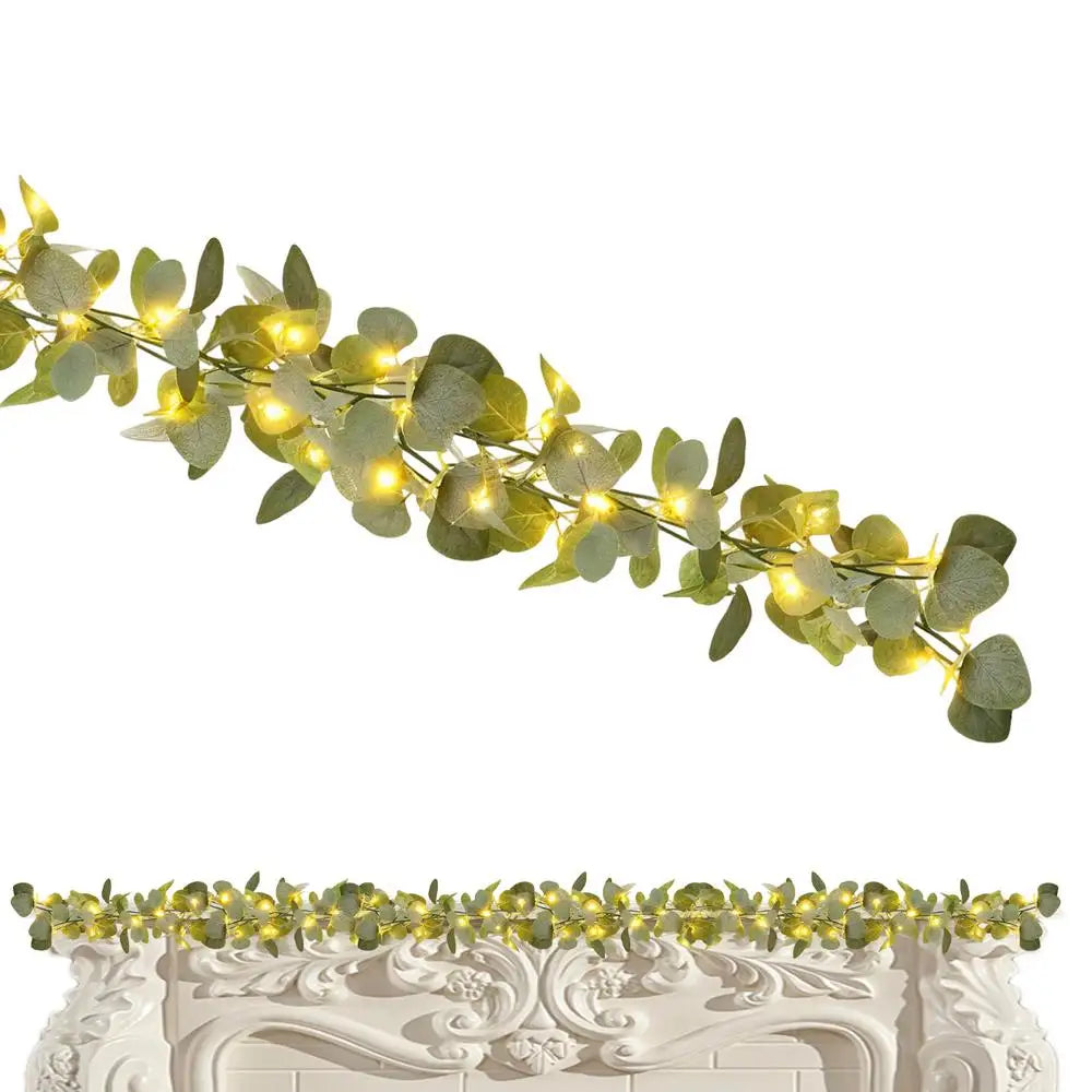 Garland For Christmas Bendable Hangable Christmas Artificial Vine Garland Decoration For Window Fence Porch Arch Mantel Peaceful Pleasures Health and Wellness D China Mainland