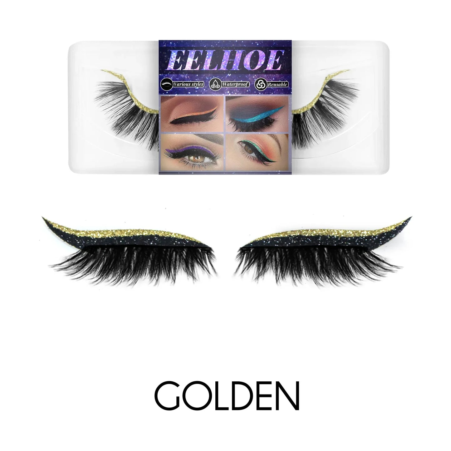 3D Faux Mink Self-Adhesive Lash Stickers – 7 Colors, Waterproof