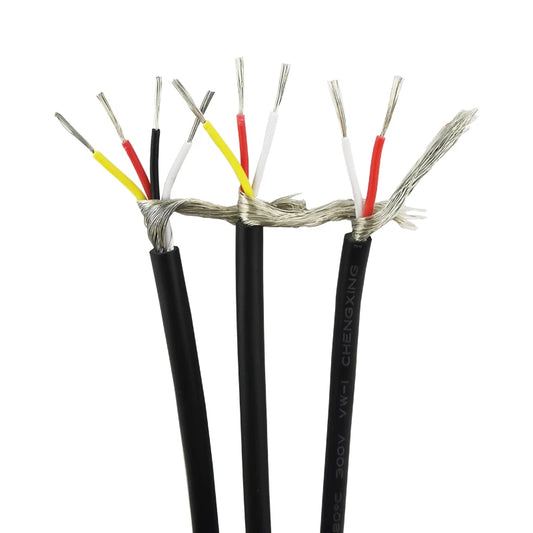 28AWG 3 Core Controlled Cable Shielded Wires Headphone Cable Audio Lines Peaceful Pleasures Health and Wellness Black 2 core 10m