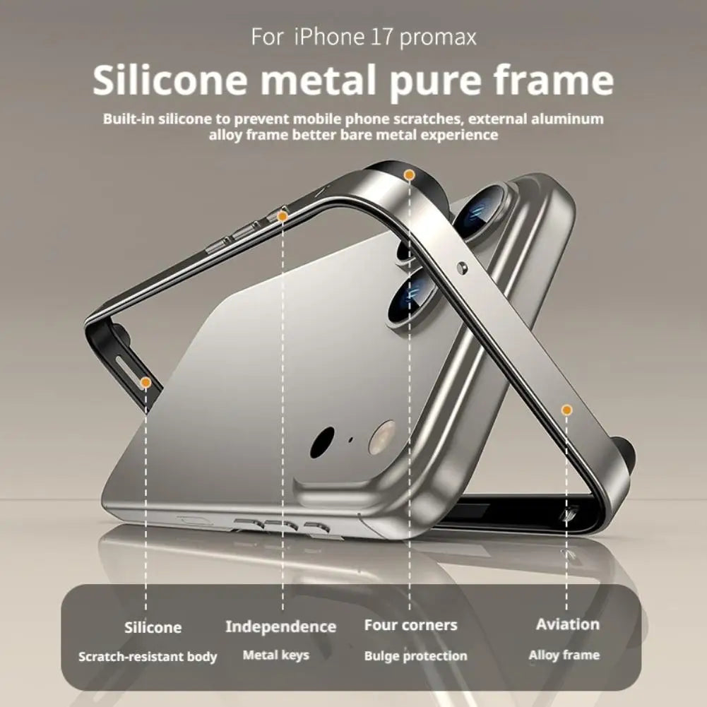Aluminum Alloy Bumper Case iPhone 17 Pro Max Air | Metal Frame