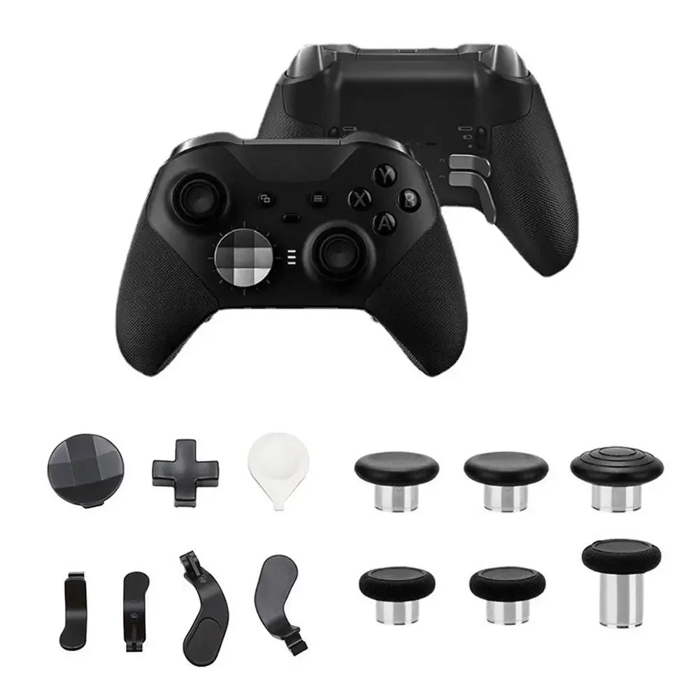 DIY Kit For Xbox One Elite Series 2 Wireless Controller Accessories - Metal D-Pad Trigger Paddles Repair set With Storage Bag Peaceful Pleasures Health and Wellness