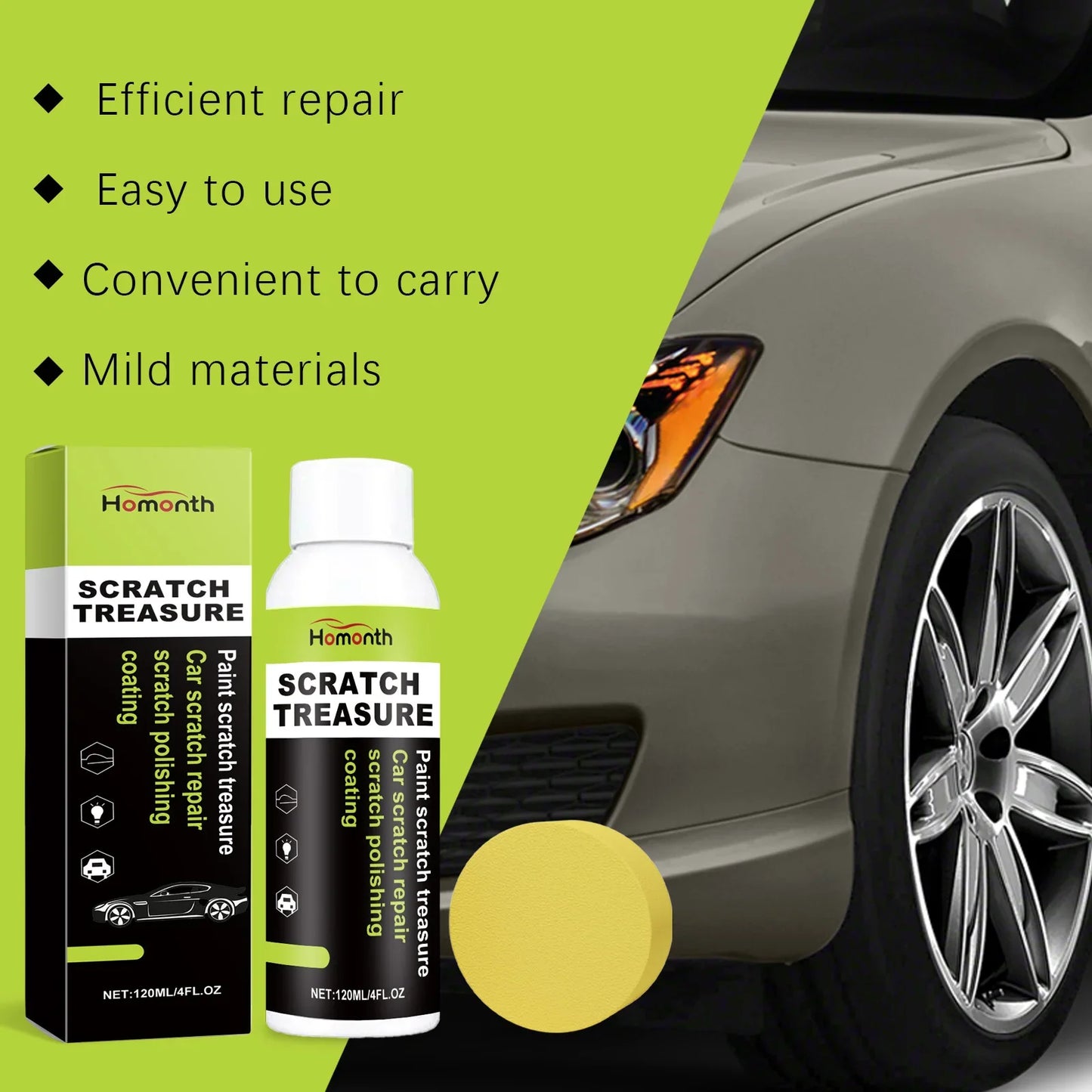 Homonth Car Scratch Remover Polish & Protective Coating 120ml