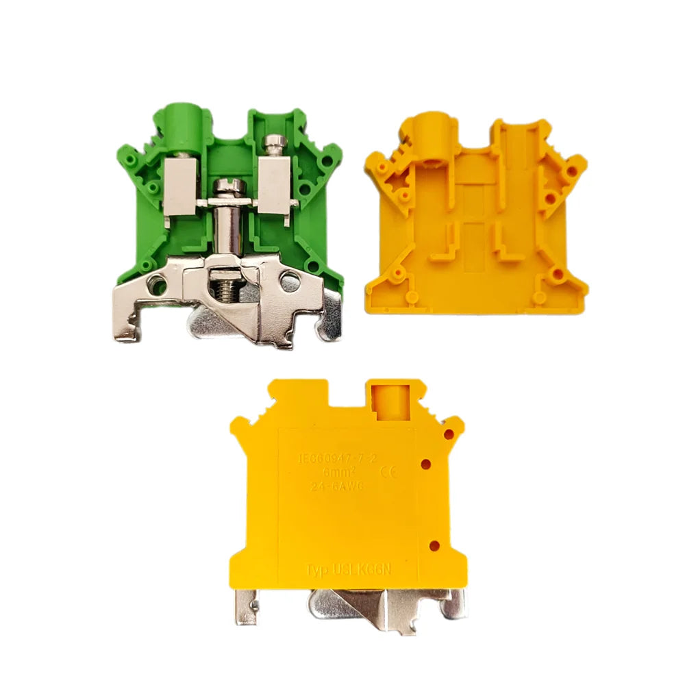 10pcs/lot UK6N UK 6N Screw Feed-through Wire Connector UK 6mm² Universal Plug Multi-Color Electrical DIN Rail Terminal Block Peaceful Pleasures Health and Wellness