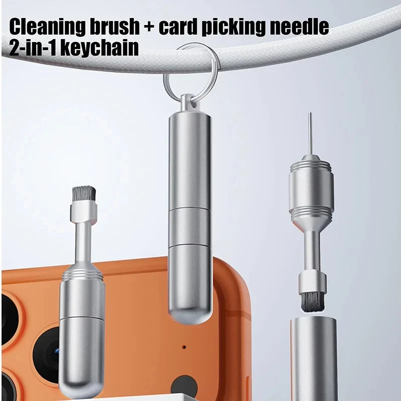 2-in-1 SIM Card Eject Pin & Earbuds Cleaning Brush Tool Kit Peaceful Pleasures Health and Wellness