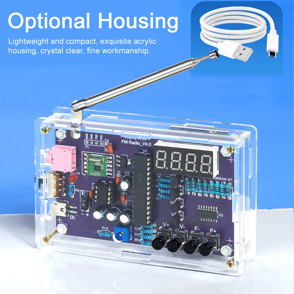 Radio Assembly Frequency Modulation Circuit Board Microcontroller DIY