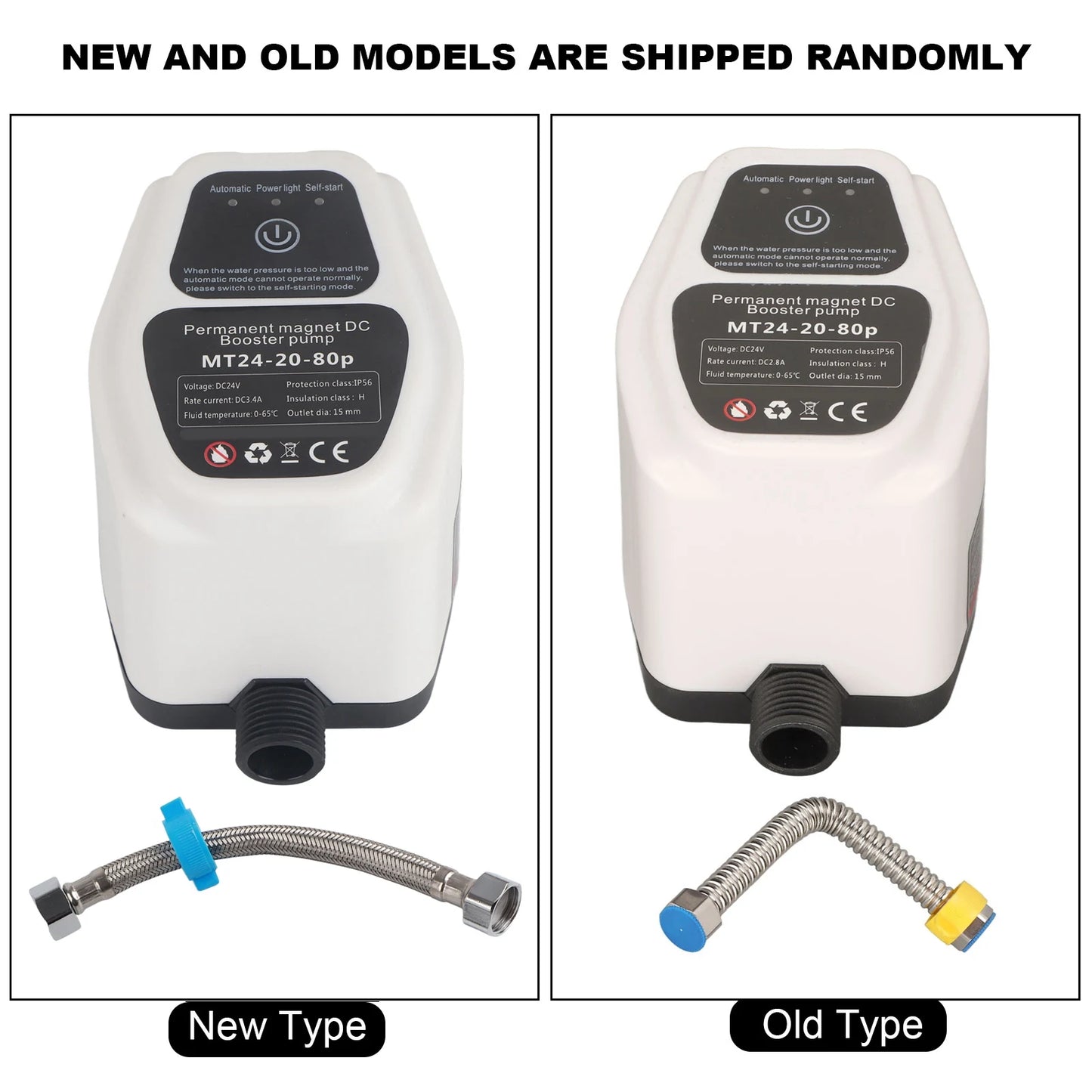 Booster Pump Automatic Water Pressure Shower Boosting Recirculating