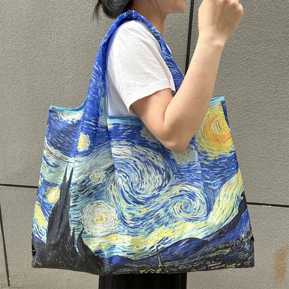Large Foldable Reusable Nylon Shopping Bag – Travel Tote