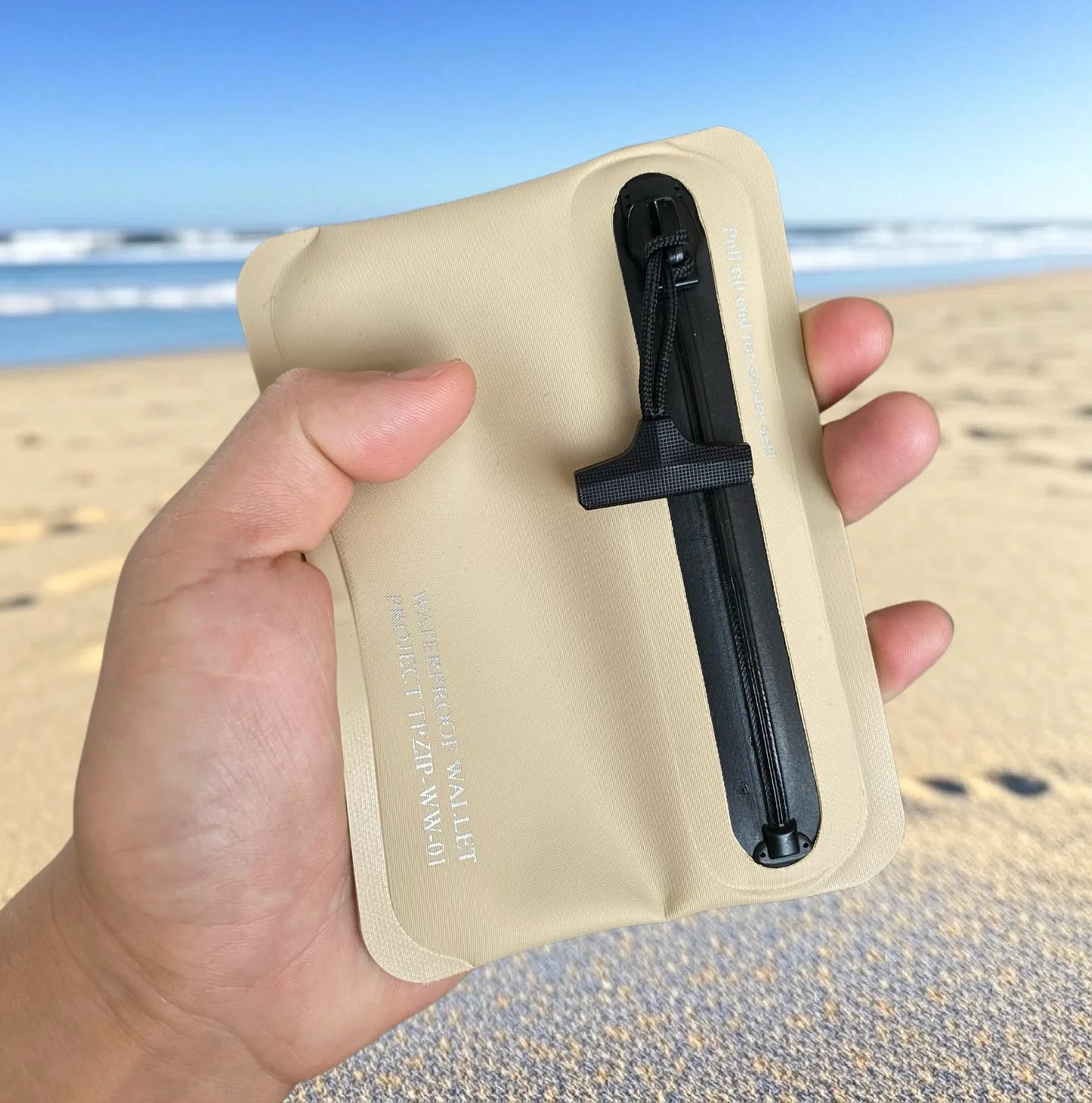 Waterproof TPU Wallet Card Holder | Outdoor Adventure Key Case Waterproof Sports Wallet Peaceful Pleasures Health and Wellness Khaki