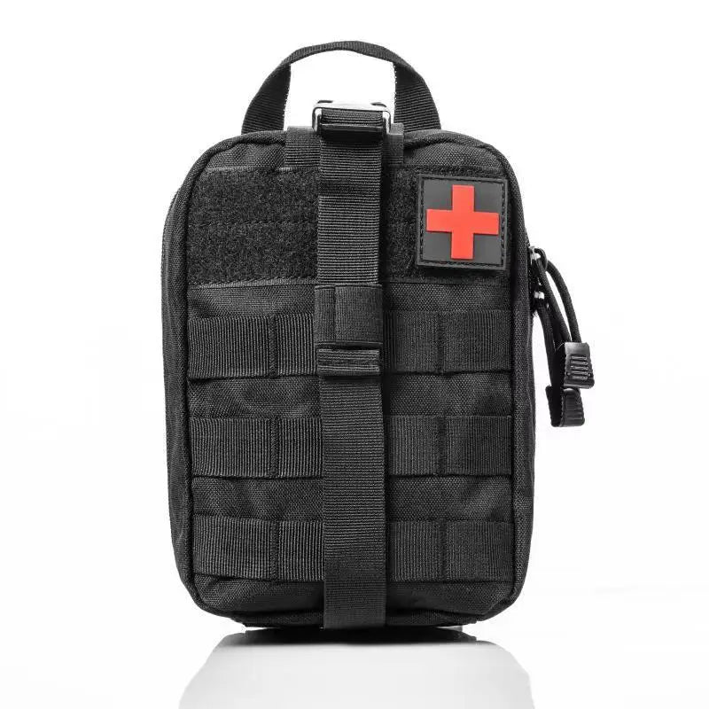 Tactical Bag Accessory Bag Accessory Kit Tactical Waist Bag Camouflage Multi-functional Bag Outdoor Mountaineering Rescue Bag Peaceful Pleasures Health and Wellness Black
