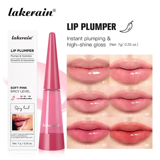 Lip Plumper Reduce Lip Wrinkles Natural Lip Enhancement Effect Long-lasting Moisturizing High-Shine Gloss Finish Lip Plumper Peaceful Pleasures Health and Wellness