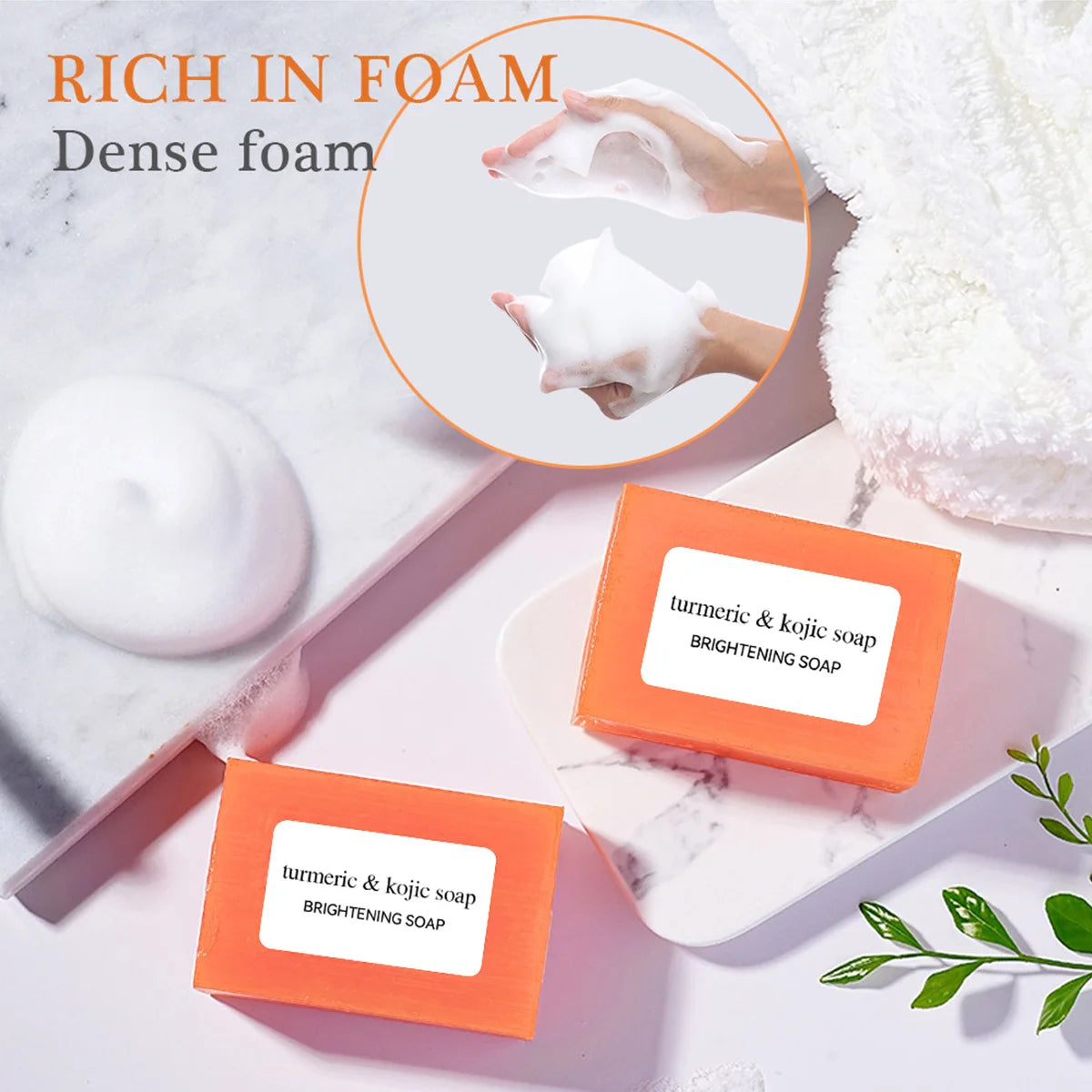 Turmeric Kojic Acid Brightening Soap 100g | Glow & Acne Care