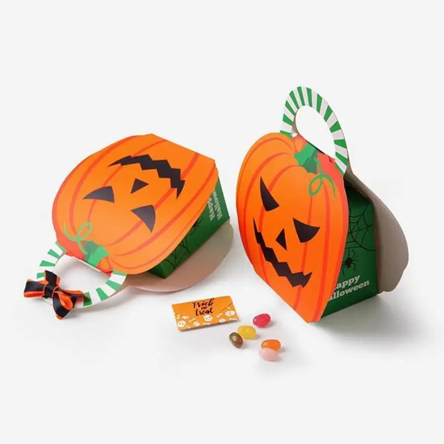 Halloween Pumpkin Shape Wooden Serving Tray Party Snack Fruit Storage