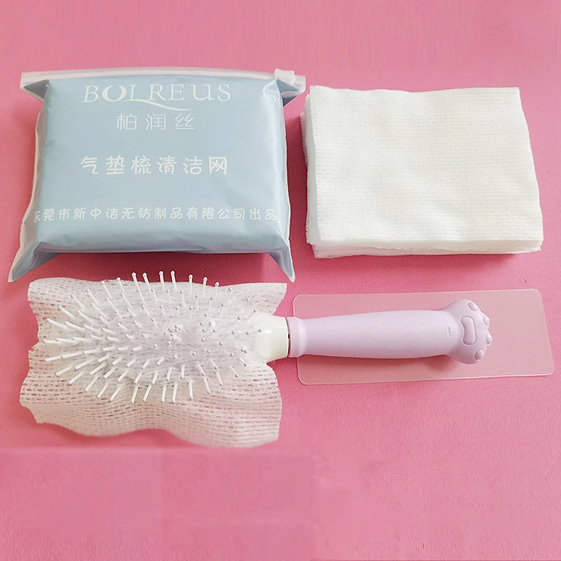 50-Pack Comb Cleaning Nets | Hair Brush & Pet Comb Cleaner