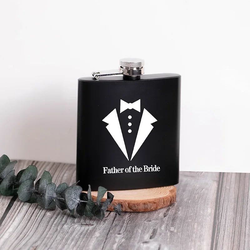 Father of the Bride Flask | Best Man Groomsman Wedding Gift Wedding Party Flask Peaceful Pleasures Health and Wellness father of the bride