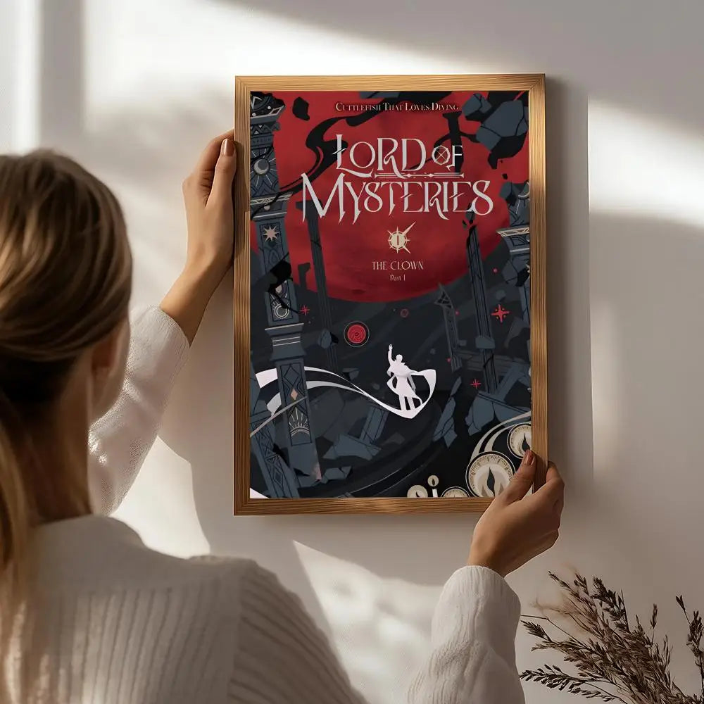 Lord of the Mysteries HD Poster – Self-Adhesive Waterproof Wall Art Wall Poster Decal Peaceful Pleasures Health and Wellness White1 15X20cmNoframe