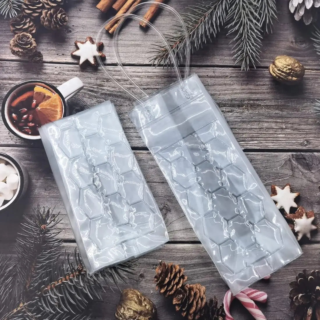 Ice Chiller Bag for Wine Bottle Cooler for Party Cooler for Red White Champagne or Sparkling Gel Cooling Holder Freestanding Peaceful Pleasures Health and Wellness