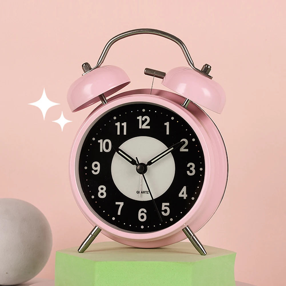 Vintage Twin-Bell Alarm Clock | Retro Desk & Nightstand Clock